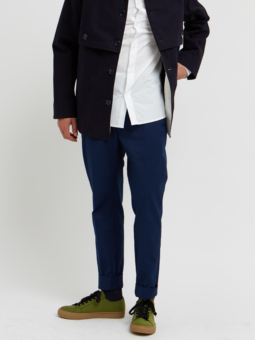 WOOD WOOD TRISTAN TROUSERS NAVY